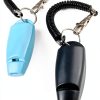 HoAoOo Dog Training Clicker Whistle 2 Pack Blue Black-3