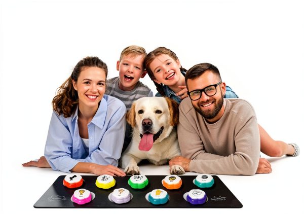 ANLIKY Dog Training Clickers Communication Buttons Clear-4