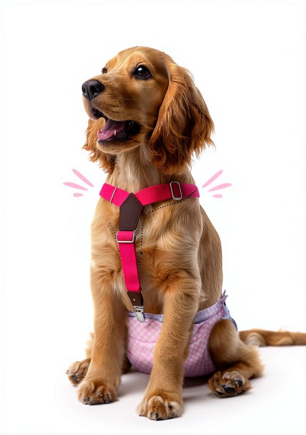 Pet Soft Dog Diaper Suspenders Adjustable Clip Design-1