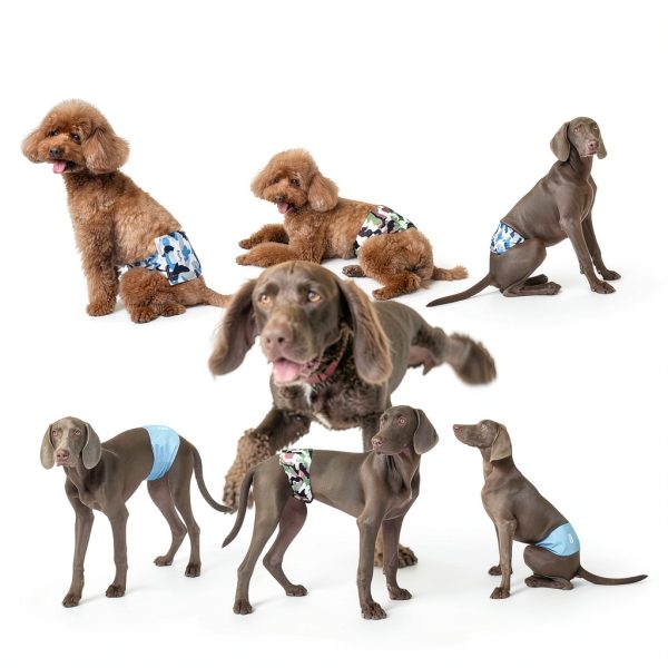 Qinwanke Dog Diapers Reusable Washable Leakproof Pet-5