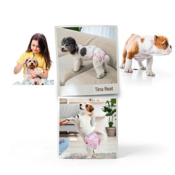 Pet Soft Female Dog Diapers Adjustable Tail Hole Wetness-3