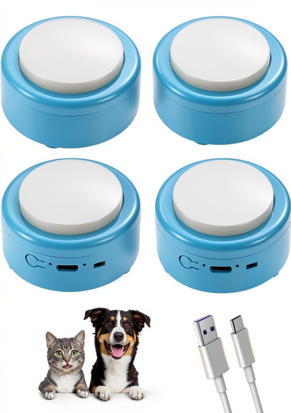 Topodome Pet Training Buttons Rechargeable Voice Recording-0