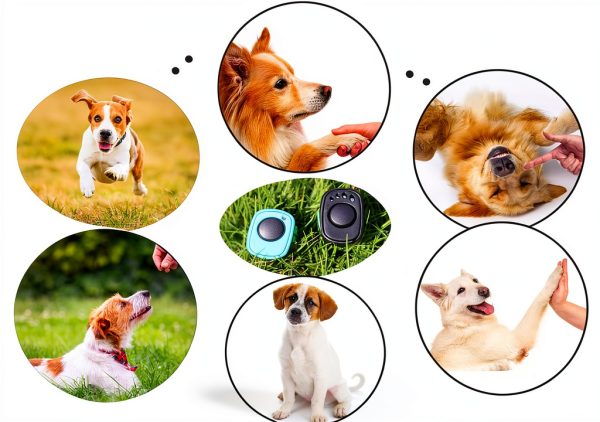 HoAoOo Dog Training Clicker Metal Finger Clicker Pet-5