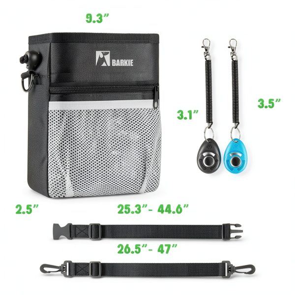 BARKIE Dog Training Clicker Bag Oxford Fabric Multiple-4