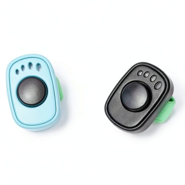 HoAoOo Dog Training Clicker Metal Finger Clicker Pet-3