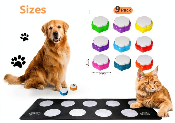 ANLIKY Dog Training Clickers Communication Buttons Clear-1