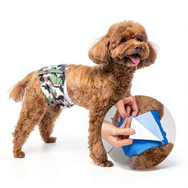 Qinwanke Dog Diapers Reusable Washable Leakproof Pet-7