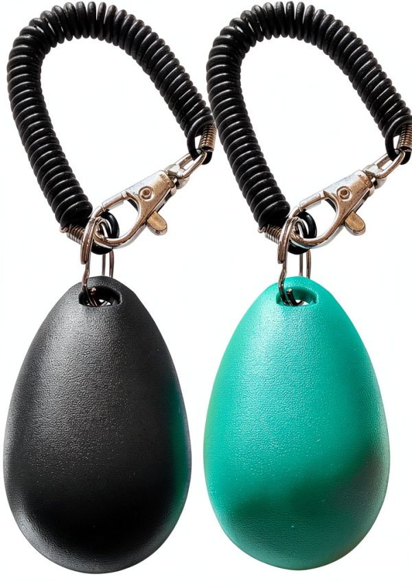 HoAoOo Dog Training Clicker Metal Loud Sound Wrist Strap-1