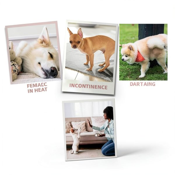 FUNLIYING Female Dog Diapers Super Absorbent Disposable 90-5