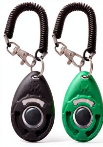 HoAoOo Dog Training Clicker Metal Loud Sound Wrist Strap-0