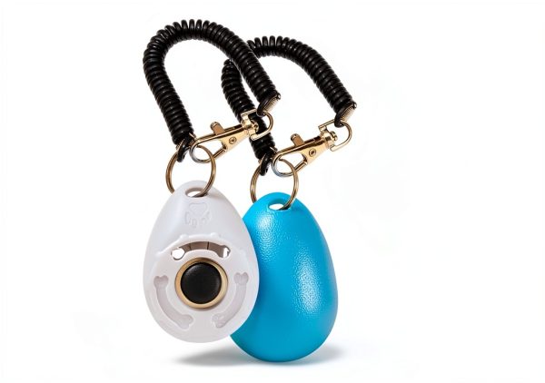 Chadou Dog Training Clicker Metal Button with Wrist Strap-4