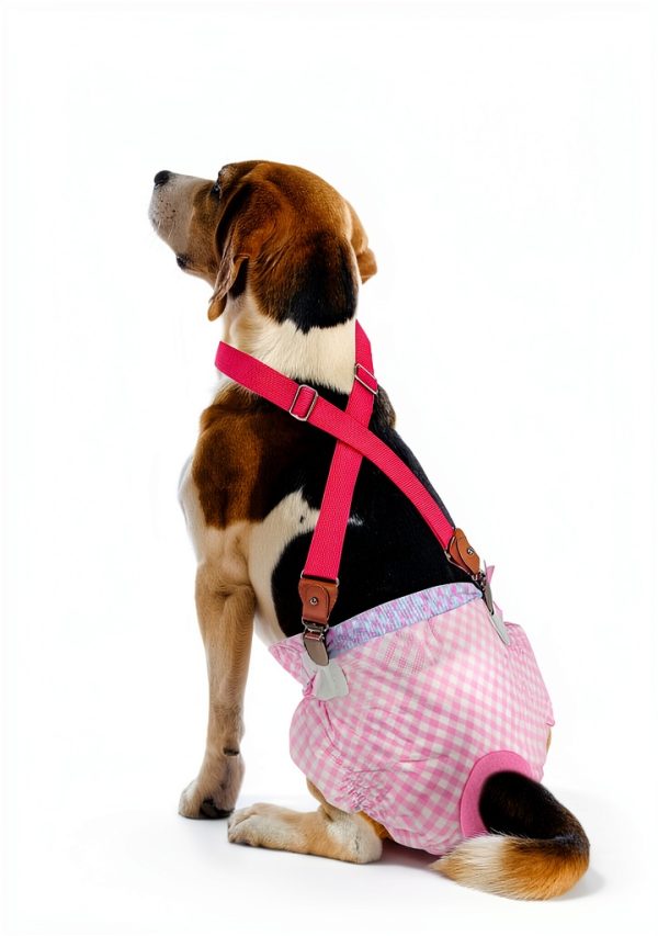 Pet Soft Dog Diaper Suspenders Adjustable Clip Design-3