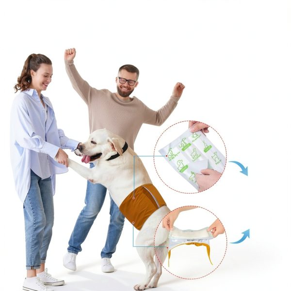 ALWZ-RDY Dog Diaper Liners Super Absorption Leakproof-5