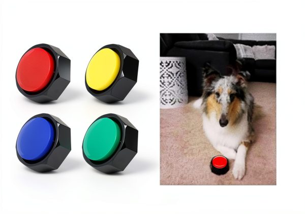 JOY-U Dog Training Clicker Recordable Sound Buttons Pet-2