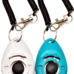 Chadou Dog Training Clicker Metal Button with Wrist Strap-0