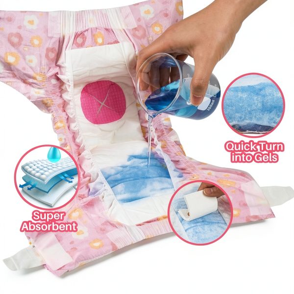 Pet Soft Disposable Cat Diapers Absorbent Leak Proof-3