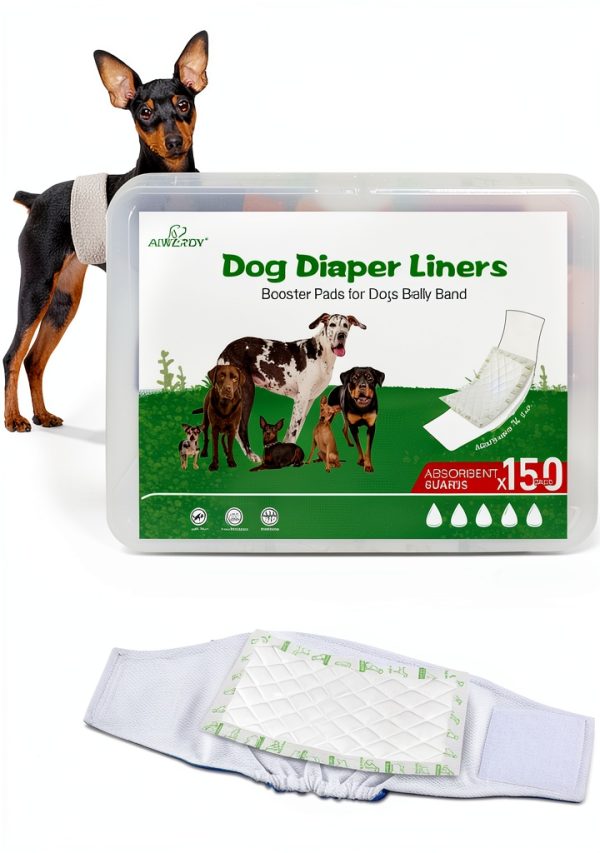 ALWZ-RDY Dog Diaper Liners Super Absorption Leakproof-0