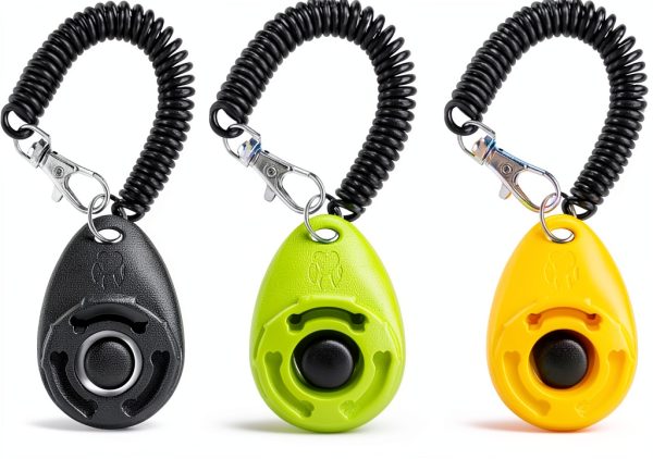 OYEFLY Dog Training Clicker Easy Use Wrist Band Pet Training-0