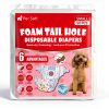 Pet Soft Female Dog Diapers Adjustable Tail Hole Wetness-6