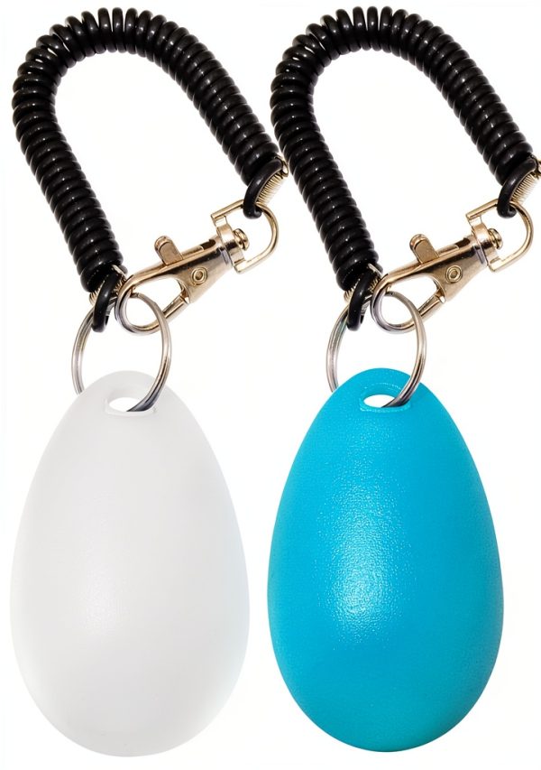 Chadou Dog Training Clicker Metal Button with Wrist Strap-1