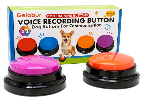Gelabur Dog Training Buttons Recordable Pet Communication-0