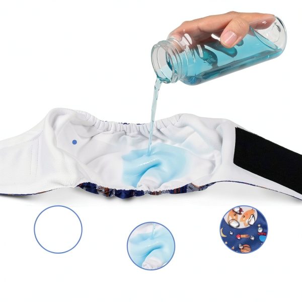 Barklincharm Dog Diapers Washable Reusable Male Belly Bands-5