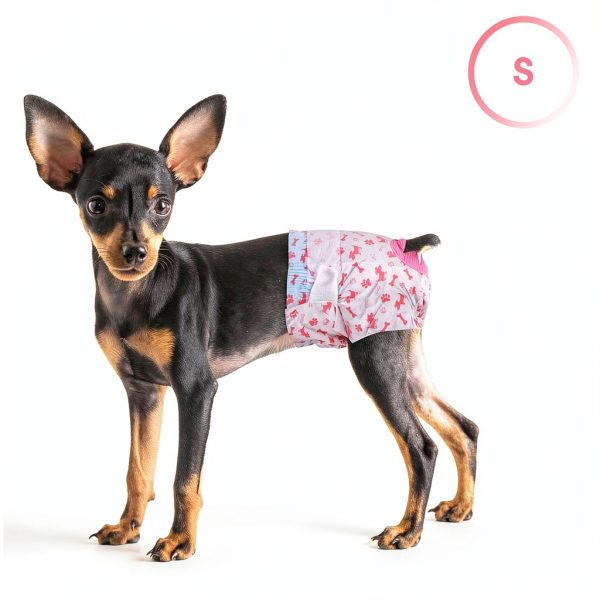 Pet Soft Female Dog Diapers Adjustable Tail Hole Wetness-5