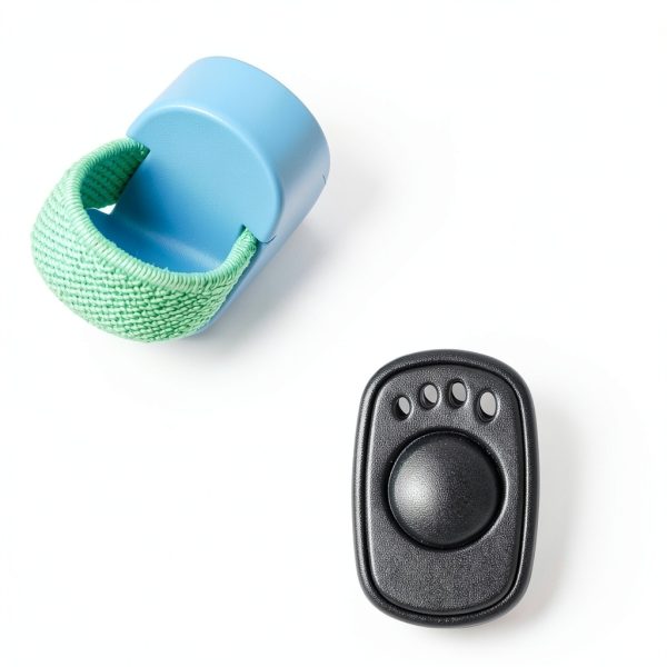 HoAoOo Dog Training Clicker Metal Finger Clicker Pet-4