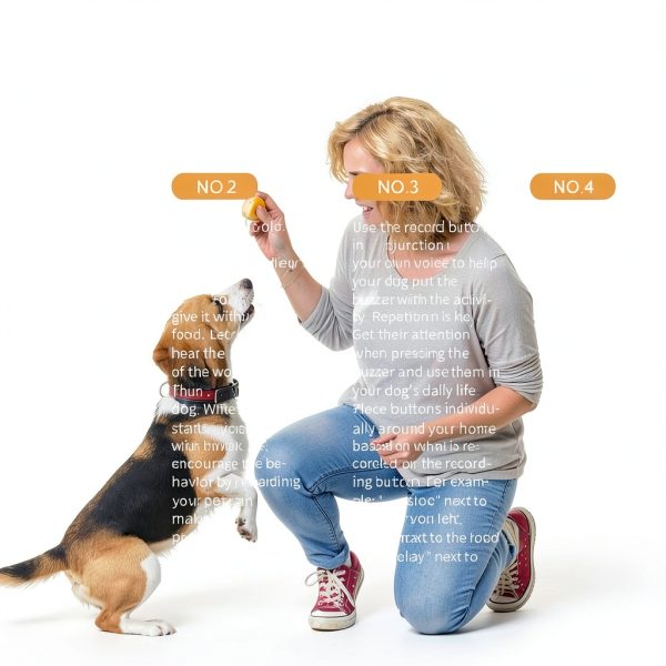FRQNTKPA Dog Training Clicker Recordable Sound Buttons Pet-6
