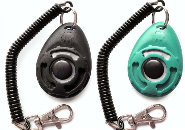 HoAoOo Dog Training Clicker Metal Loud Sound Wrist Strap-2