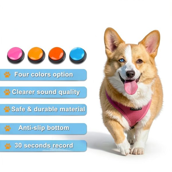 BoArt Dog Training Clicker Recordable Button Pet-1