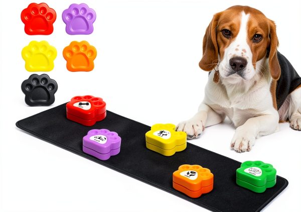 JOY-U Dog Training Buttons 30 Second Recording 5 Colors-0