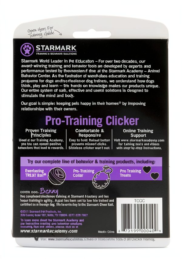 Starmark Dog Training Clicker Ergonomic Stainless Steel-2