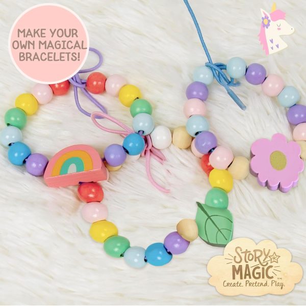 Story Magic Jewelry Making Kit Wooden Beads Kids Craft Set-5