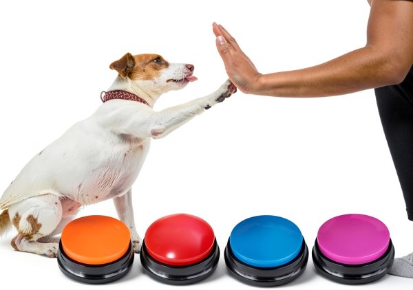 FRQNTKPA Dog Training Clicker Recordable Sound Buttons Pet-3