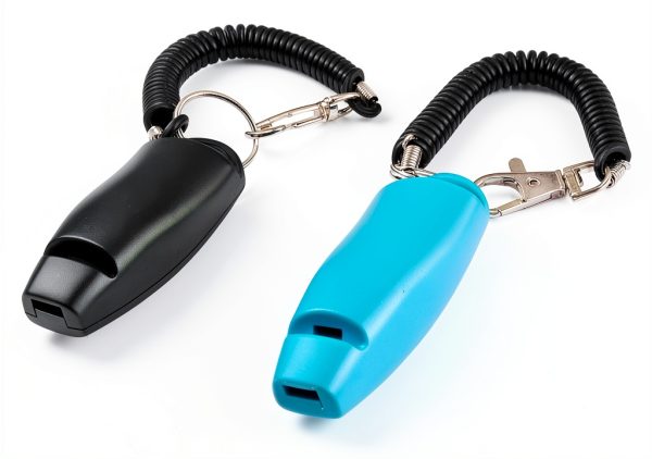 HoAoOo Dog Training Clicker Whistle 2 Pack Blue Black-4