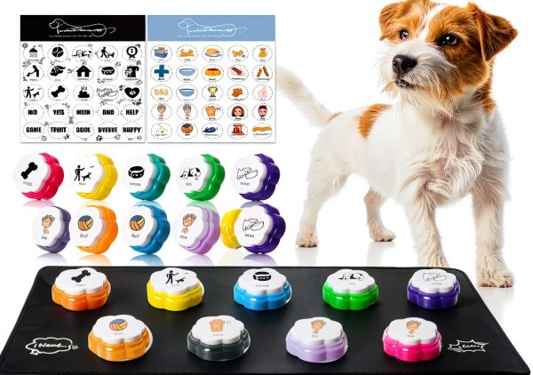 ANLIKY Dog Training Clickers Communication Buttons Clear-0