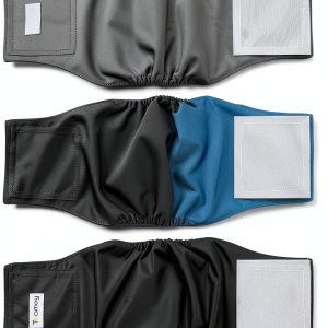 Teamoy Male Dog Diapers Reusable Washable Belly Bands-0