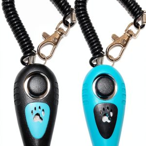HoAoOo Pet Clicker with Whistle Dog Training Metal Durable-0