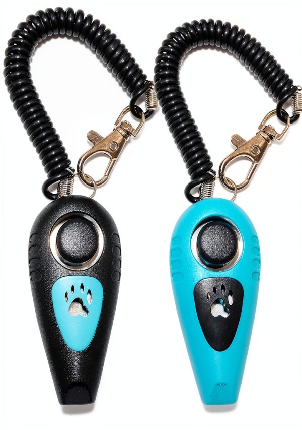 HoAoOo Pet Clicker with Whistle Dog Training Metal Durable-0