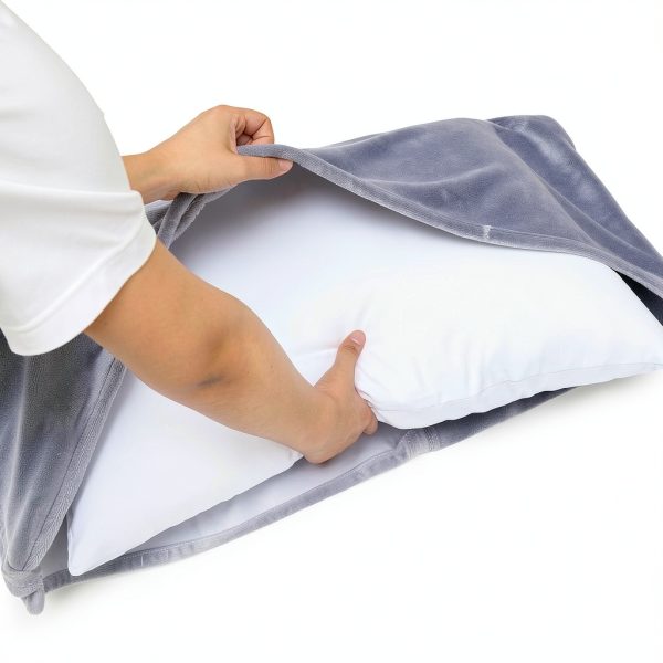 Flannel Sleeping Bag Liner Remagr Adult Gray 90x41in Winter Warmth-3