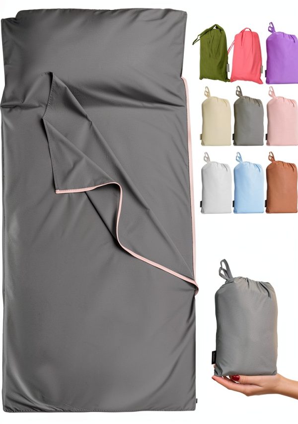 Cotton Sleeping Bag Liner by GANNAFEE 100% Cotton Zippered Travel-0