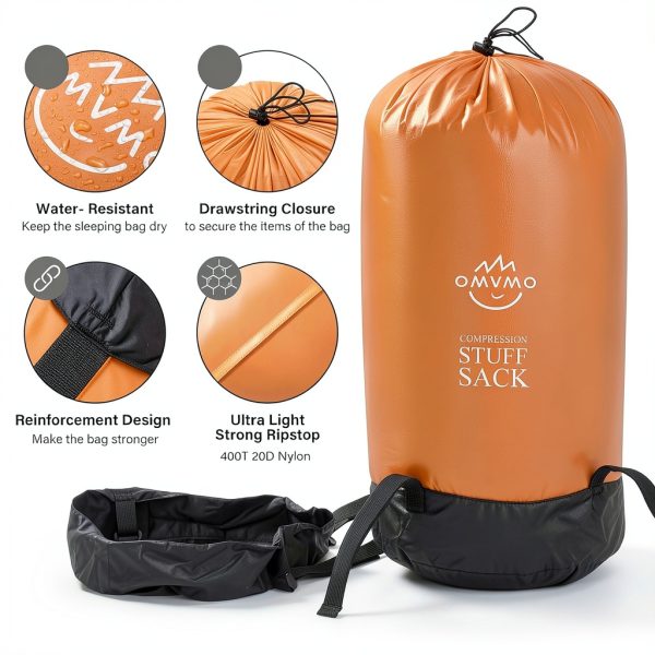 Compression Sack OMVMO Nylon Storage Bag 12L-53L Water-Resistant-3