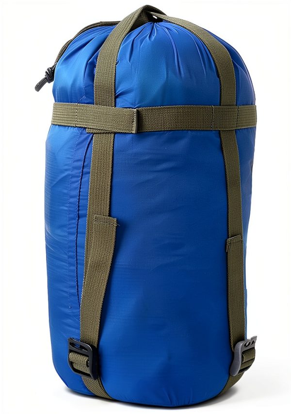Waterproof Camping Storage Bag Blue Compression Sack for Sleeping Gear-0